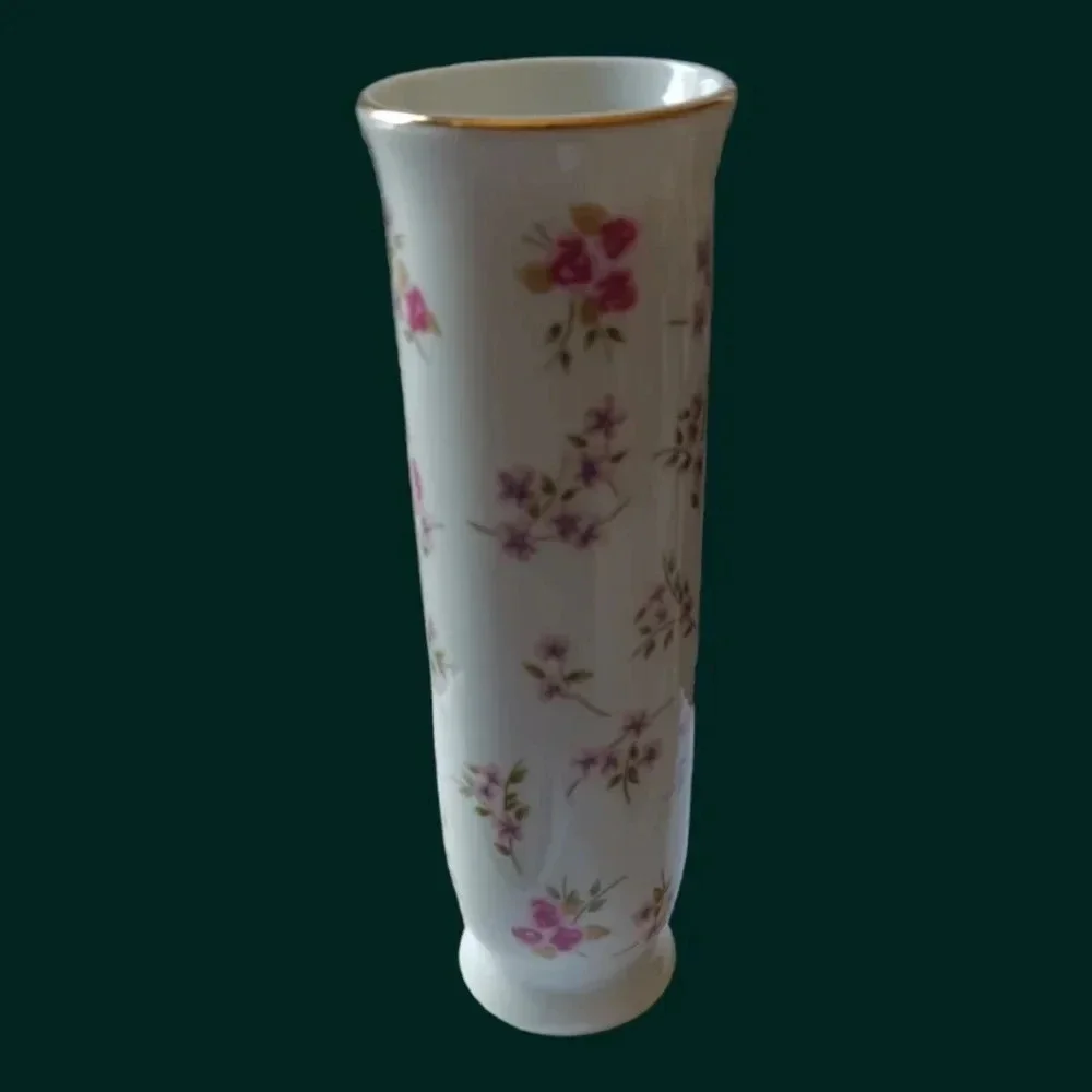 Russ fine porcelain cylinder vase for grandmother wt love